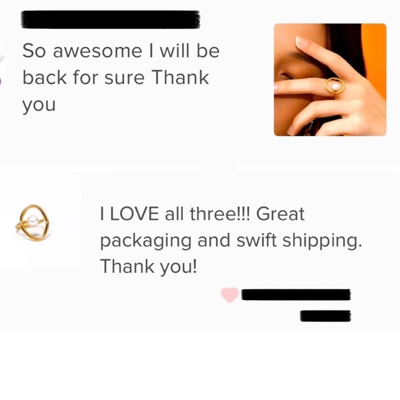 🍒3/$30 New Open Circle Pearl Ring - Picture 4 of 4